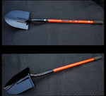 Custom Flame Orange "TRAIL" Spade Shovel